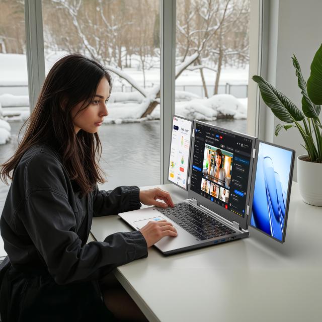 Windows11 Core i7-1260P SSD512GB メモリ16GB 3画面ゲーミングノートパソコン16型 Windows11搭載 WPS Office付